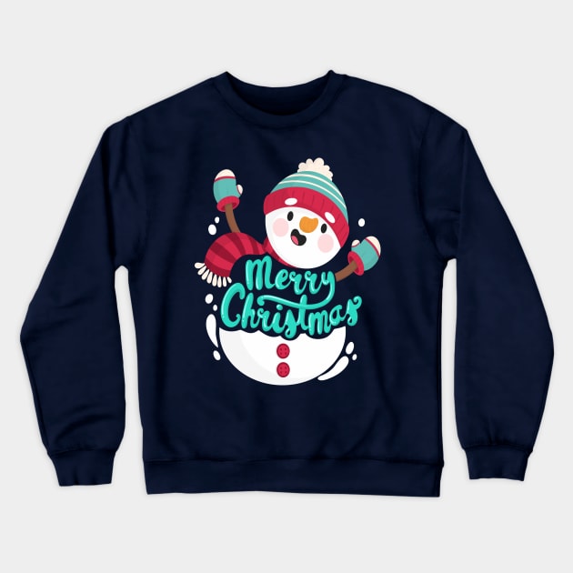 snowman Crewneck Sweatshirt by sineyas